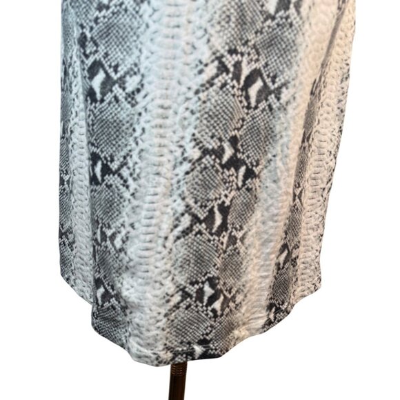 N: Philanthropy XS Snake Print V-Neck Short Sleeve Dress Cotton Soft Casual - Picture 13 of 14